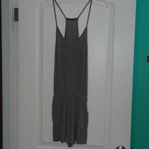 Striped romper brandy Melville